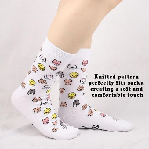 2 Pairs K-Drama Group Gift Stray Kpop Socks Stay Fandom Gift K-pop Music Lover Gift World Tour Gift in Saudi Arabia