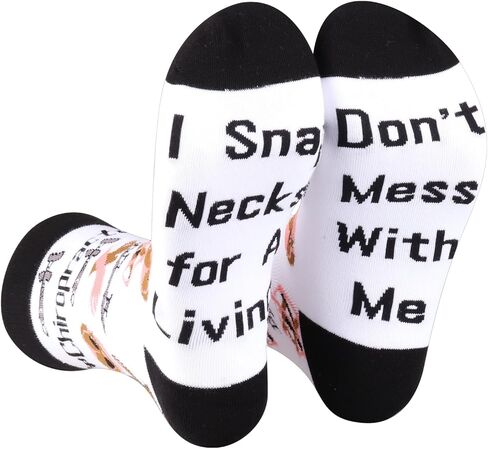 PXTIDY 2 Pairs Chiropractic Socks Chiropractor Gifts Massage Therapist Gifts Don't Mess with Me I Snap Necks for A Living in Saudi Arabia