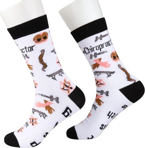 PXTIDY 2 Pairs Chiropractic Socks Chiropractor Gifts Massage Therapist Gifts Don't Mess with Me I Snap Necks for A Living in Saudi Arabia