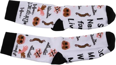 PXTIDY 2 Pairs Chiropractic Socks Chiropractor Gifts Massage Therapist Gifts Don't Mess with Me I Snap Necks for A Living in Saudi Arabia