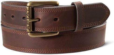 ARIAT Mens Work Belt 1 1/2" Triple Stitch Tan A1700108 in Saudi Arabia