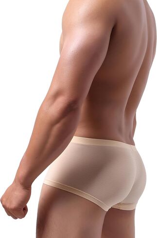 Men's Stripe Bluge Boxer Briefs U-Hance Underwear Soft Pouch Shorts Underpanties for Men in Saudi Arabia