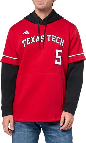 قميص بقلنسوة للرجال من adidas Patrick Mahomes X Texas Tech in Saudi Arabia