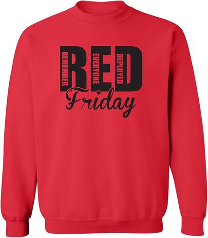 zerogravitee RED FRIDAY Remember Everyone Deployed Crewneck Sweatshirt in Saudi Arabia