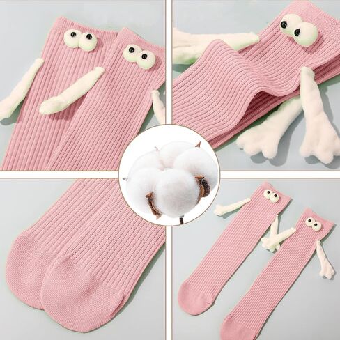 T Legend 3 Pairs Magnetic Holding Hands Socks Novelty Funny Women Men Couple Socks funny Gifts for Girlfriend in Saudi Arabia