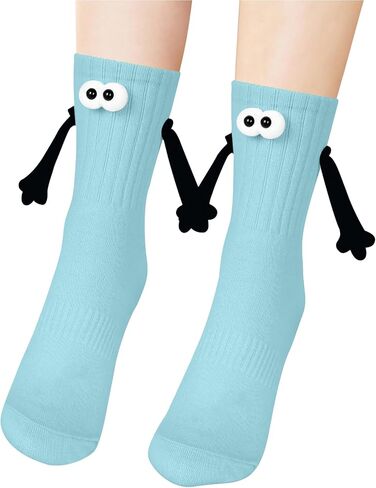 T Legend 3 Pairs Magnetic Holding Hands Socks Novelty Funny Women Men Couple Socks funny Gifts for Girlfriend in Saudi Arabia