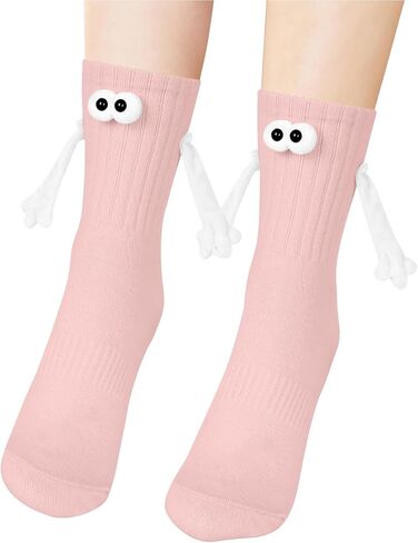 T Legend 3 Pairs Magnetic Holding Hands Socks Novelty Funny Women Men Couple Socks funny Gifts for Girlfriend in Saudi Arabia