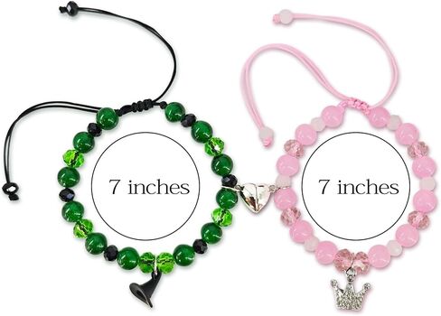 Elphaba Galinda Friendship Matching Bracelet - Crown Witch Hat Inspiration Bracelet - Gifts for Bestfriend Couples Fans Party Dress Accessories in Saudi Arabia