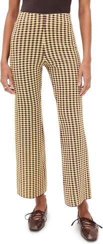LE BOP Women's Gingham Flare Pants in Saudi Arabia