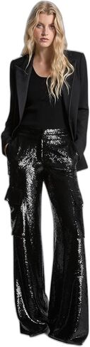 Michael Kors Womens Sequin Cargo Pants in Saudi Arabia