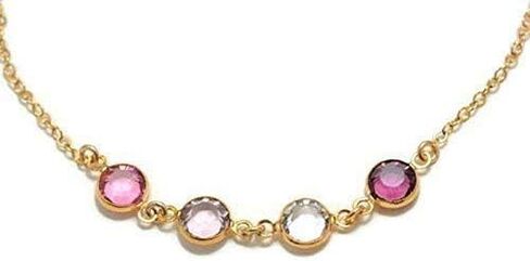 جوهرة الميلاد قلادة الذهب معبأ أو الفضة الاسترليني الأمهات هدية عيد الميلاد الجدة نانا جوهرة الميلاد مجوهرات أمي الجدة قلادة اليومية مع أحجار الميلاد in Kuwait