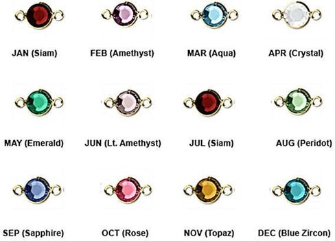 جوهرة الميلاد قلادة الذهب معبأ أو الفضة الاسترليني الأمهات هدية عيد الميلاد الجدة نانا جوهرة الميلاد مجوهرات أمي الجدة قلادة اليومية مع أحجار الميلاد in Kuwait