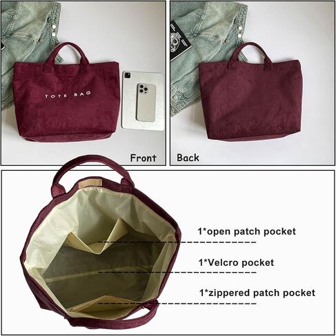 Suede Bag for Women, Large Solid Faux Suede Tote Bag Trendy Vintage Top Handle Handbag for Work Travel in Saudi Arabia