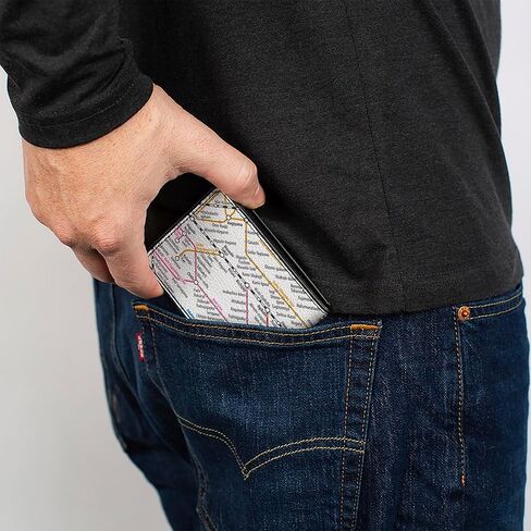 Buckle-Down Wallet, Bifold, 100 Dollar Bill Series 2009, Vegan Leather in Saudi Arabia