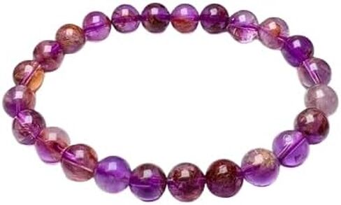 8mm Auralite 23 stone Round Beads Stretch Bracelet in Saudi Arabia