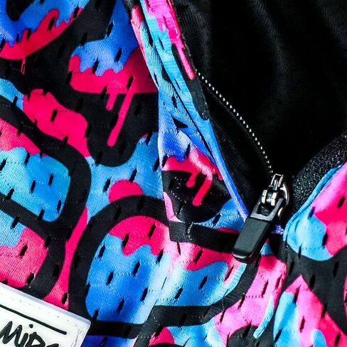 شورت Dirty Mids Original MVRK شبكي - طبقة مزدوجة مريحة، جيوب بسحاب، طباعة شاملة، مقاس XXS إلى XL in Kuwait