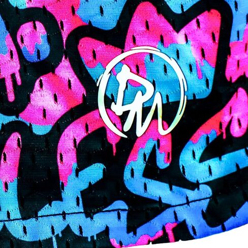 شورت Dirty Mids Original MVRK شبكي - طبقة مزدوجة مريحة، جيوب بسحاب، طباعة شاملة، مقاس XXS إلى XL in Kuwait