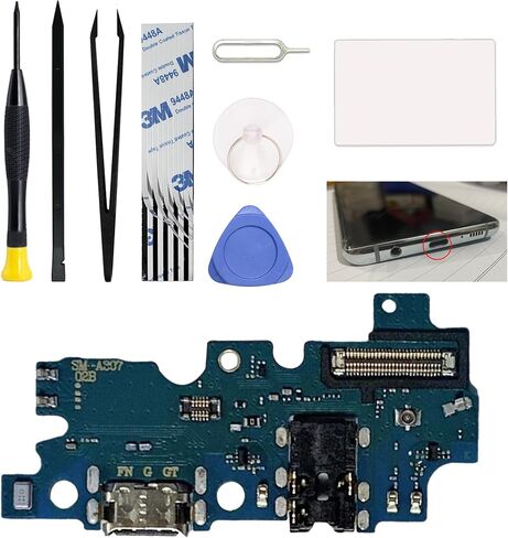 Charging Port Replacement Kit Compatible with Galaxy A35 5G US Version, Dock Board USB-C Connector Only for Galaxy A35 5G SM-A356, with Instruction Manual, Toolkit in Saudi Arabia