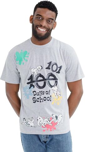 تي شيرت Disney 101 Dalmatians 101 Days of School المطابق للعائلة مقاسات الأطفال الصغار والكبار (2T - 2XL) in Kuwait