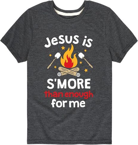 رسالة فورية - Jesus is Smore Than Enough - تي شيرت شبابي بأكمام قصيرة in Saudi Arabia