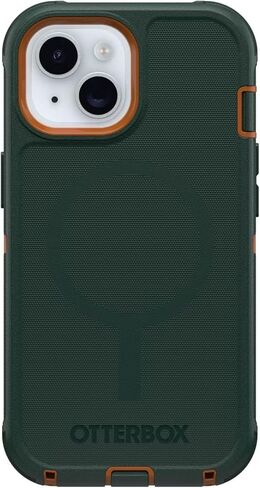 OtterBox Defender MagSafe Case for iPhone 16e, iPhone 15, iPhone 14, iPhone 13 – 7X Military-Grade Drop Protection, Rugged Grip Texture, Strap Anchors, Port Covers – Non-Retail Packaging – Black in Saudi Arabia