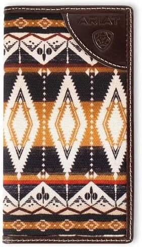 ARIAT Rodeo Southwest Fabric Wallet, Brown in Saudi Arabia