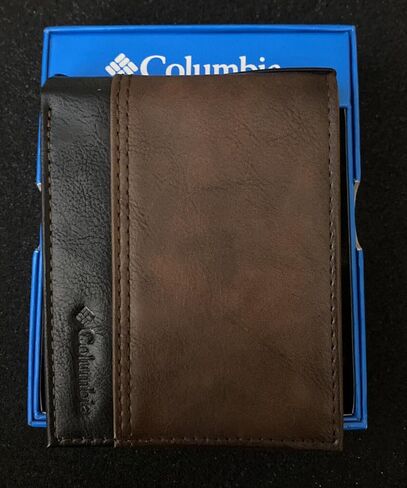 Columbia Slimfold Wallet 31CP220050 Two Tone Brown + Gift Box in Saudi Arabia