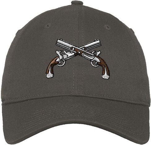 Speedy Pros Soft Baseball Cap Crossed Pistols Sports Embroidery Shooting Crossed Pistols Cotton Dad Hats for Men & Women in Saudi Arabia