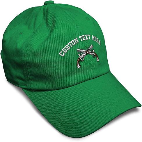 Speedy Pros Soft Baseball Cap Crossed Pistols Sports Embroidery Shooting Crossed Pistols Cotton Dad Hats for Men & Women in Saudi Arabia