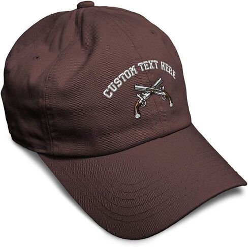 Speedy Pros Soft Baseball Cap Crossed Pistols Sports Embroidery Shooting Crossed Pistols Cotton Dad Hats for Men & Women in Saudi Arabia