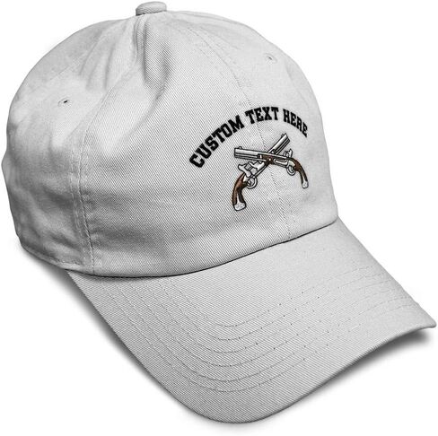 Speedy Pros Soft Baseball Cap Crossed Pistols Sports Embroidery Shooting Crossed Pistols Cotton Dad Hats for Men & Women in Saudi Arabia