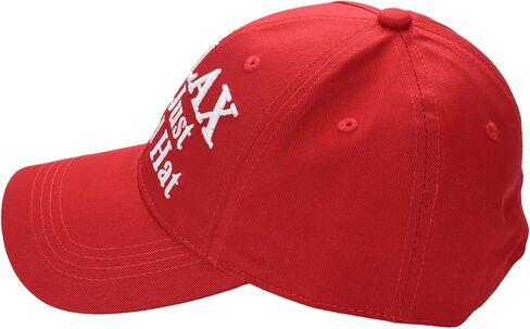 Relax It's Just a Red Hat – قبعة بيسبول محاكاة ساخرة مضحكة، نسيج قطني طويل مطرز، حزام لاصق قابل للتعديل in Saudi Arabia