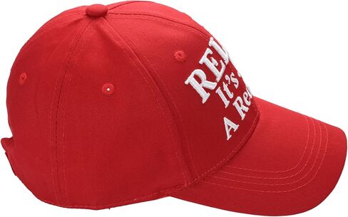 Relax It's Just a Red Hat – قبعة بيسبول محاكاة ساخرة مضحكة، نسيج قطني طويل مطرز، حزام لاصق قابل للتعديل in Saudi Arabia