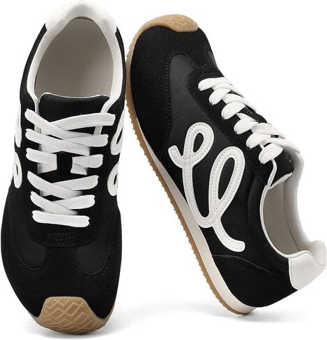 أحذية رياضية من COOLLULU بمقدمة واسعة للنساء أحذية تنس كاجوال خفيفة الوزن من إسفنج الذاكرة غير قابلة للانزلاق أحذية رياضية عصرية عصرية للسيدات in Kuwait