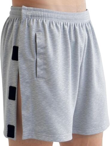 Unisex Tear Away Shorts Breakaway Athletic Short for Men & Women Post Hip Knee Surgery Recovery Shorts with Pockets in Saudi Arabia