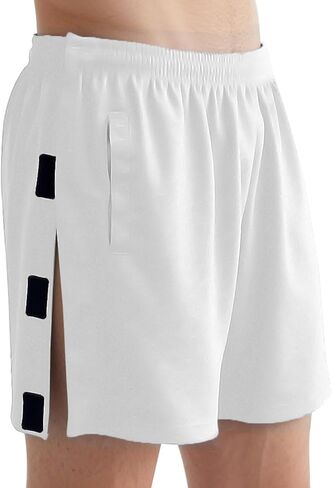 Unisex Tear Away Shorts Breakaway Athletic Short for Men & Women Post Hip Knee Surgery Recovery Shorts with Pockets in Saudi Arabia