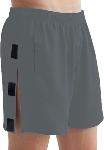 Unisex Tear Away Shorts Breakaway Athletic Short for Men & Women Post Hip Knee Surgery Recovery Shorts with Pockets in Saudi Arabia