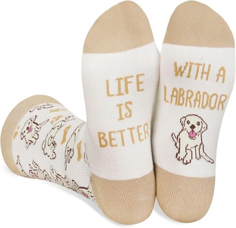 InnoBeta Labrador Retriever Gifts for Women & Men, Gifts for Dog Mom Dog Dad on Birthday & Christmas, One Size Crew Socks in Saudi Arabia