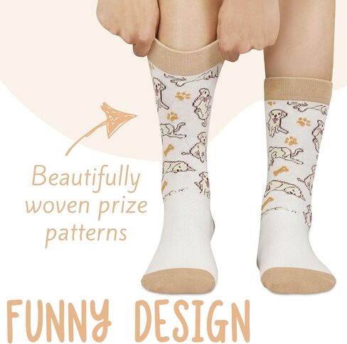 InnoBeta Labrador Retriever Gifts for Women & Men, Gifts for Dog Mom Dog Dad on Birthday & Christmas, One Size Crew Socks in Saudi Arabia