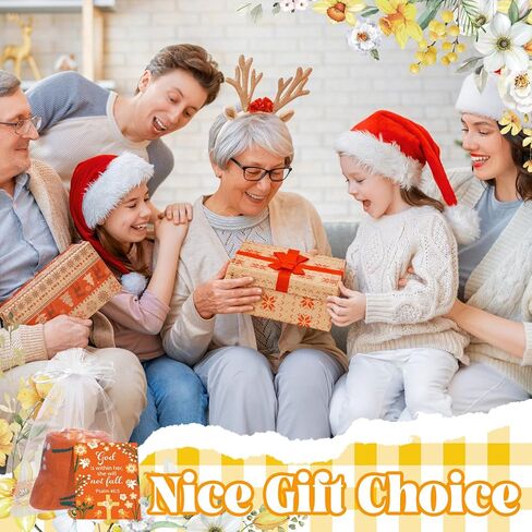 24 Sets Christian Floral Socks Christmas Religious Gift Novelty Floral Crew Socks Bulk with Religious Bible Card for Women in Saudi Arabia