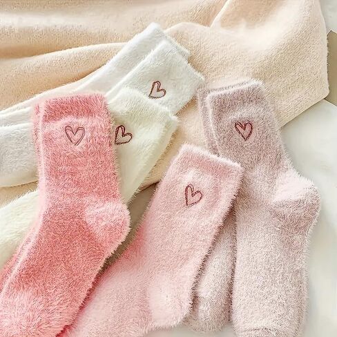 5 Pair of Women's Winter Christmas Decorations Socks,Keep Warm,Versatile And Stretchy,Christmas Gifts,Travel Essentials in Saudi Arabia
