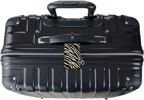 Tan Zebra - Luggage ID Tags - Suitcase Identification Cards - Set of 2 in Saudi Arabia