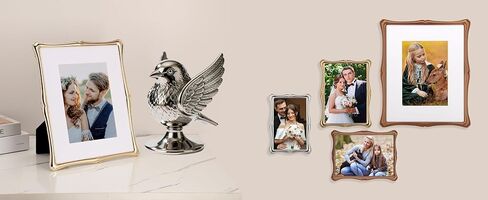 5 x 7'' Premium Alloy Silver Photo Frame - High-End Decor 7x5'' Picture Frames with Velvet Backing,Hi End Décor Metal Frames in Saudi Arabia