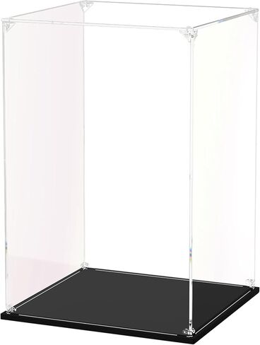 Acrylic Card and Championship Ring Display Case with 5 Adjustable Shelves, Wall Mount or Tabletop Clear Organizer for Sports Cards, Baseball Rings, Trading Cards, Collectibles, Memorabilia Showcase in Kuwait
