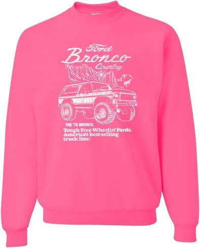 سويت شيرت Wild Bobby 78 Ford Bronco Country Free Wheeling American Truck Cars and Trucks Crewneck in Saudi Arabia