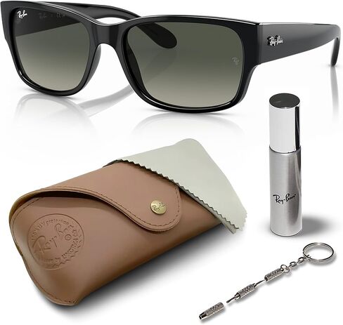 Ray-Ban RB4388 Square-Round Shaped Sunglasses for Men & Women with Official RAYBAN Eyewear Kit in Saudi Arabia