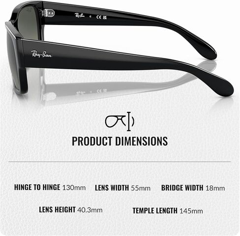 Ray-Ban RB4388 Square-Round Shaped Sunglasses for Men & Women with Official RAYBAN Eyewear Kit in Saudi Arabia