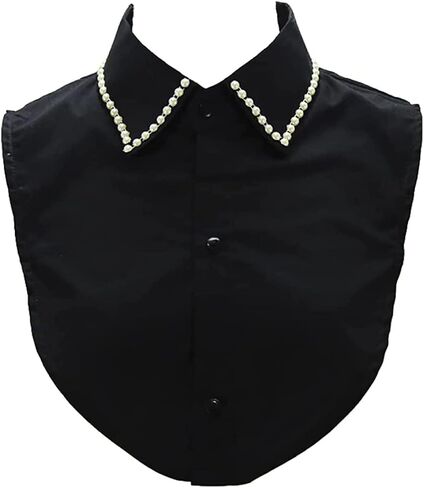 Fake Collar Detachable Collar Blouse Half Shirts Lace Flower False Collar in Kuwait