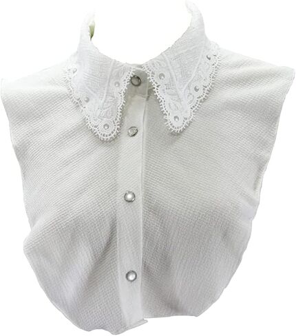 Fake Collar Detachable Collar Blouse Half Shirts Lace Flower False Collar in Kuwait