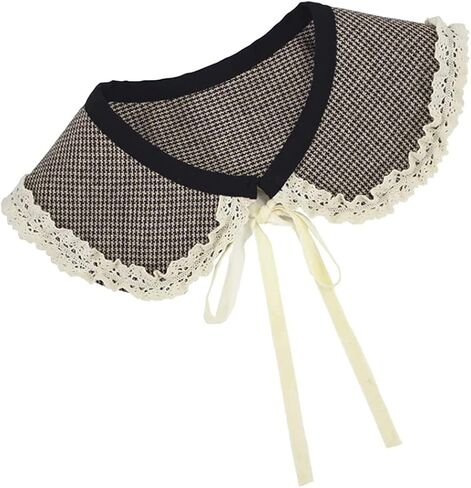 Fake Collar Detachable Collar Blouse Half Shirts Lace Flower False Collar in Kuwait